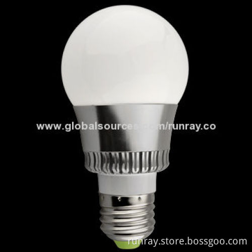 3W E27 LED Bulb, 85-265V AC, Bridgelux Chip, CE Mark, Aluminum Housing, 3-year Warranty, ISO9001